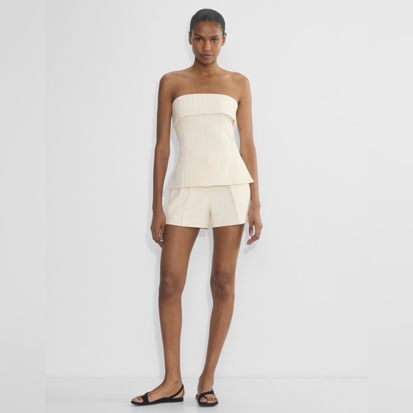 NEW Aritzia Element Tube Top - (Re)ssential - Light Birch strapless shirt 8 - Picture 3 of 17